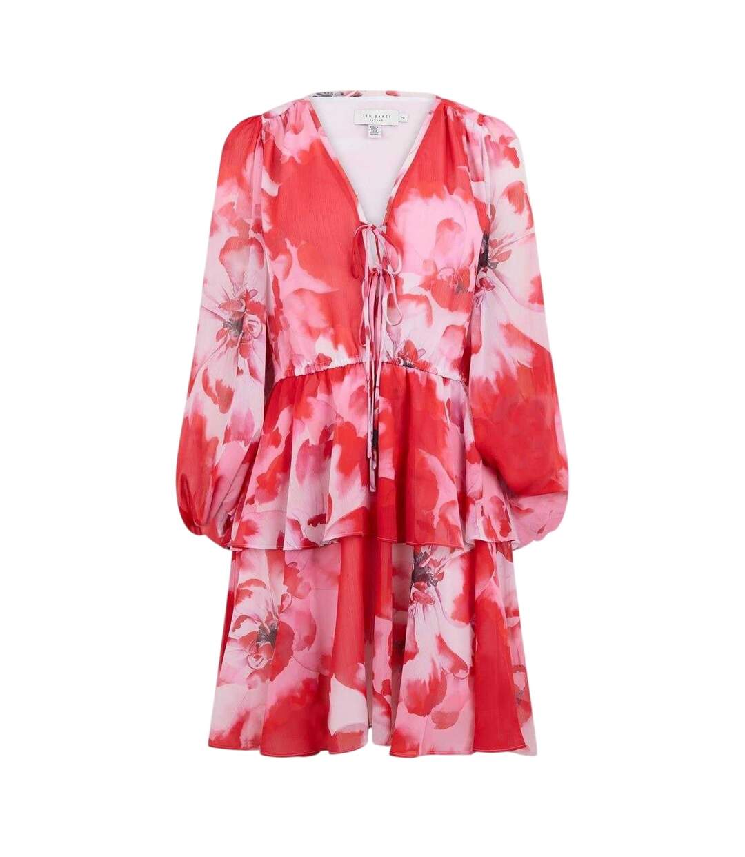 Robe Courte Motif/style Floral Leyna Femme Rouge Ted Baker-1