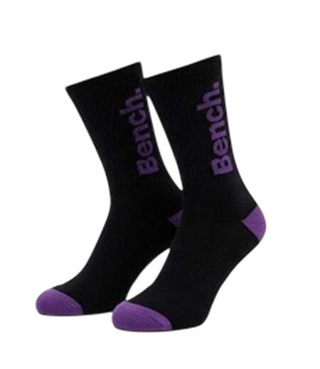 Pack Of 7  Mens Cotton Dress Socks  Black Bench
