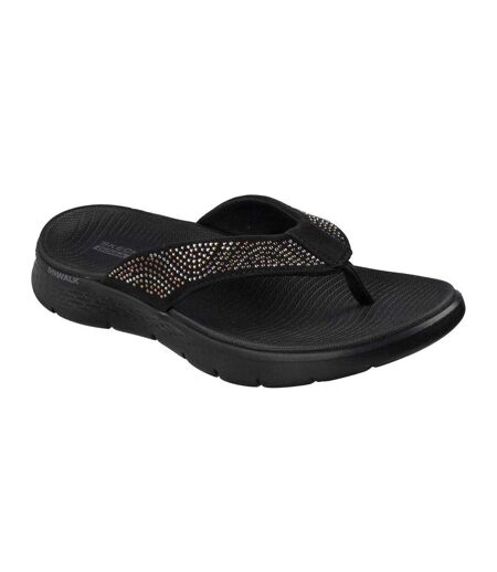 Tongs Motif/style Strass Go Walk Arch Fit Femme Noir Skechers