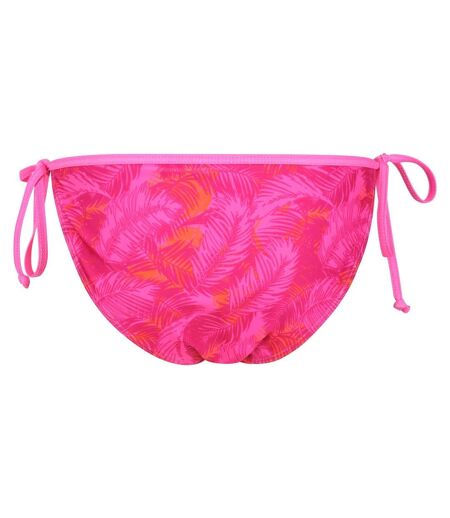 Regatta Womens/Ladies Aceana Palm Print Bikini Bottoms (Pink Fusion) - UTRG7395