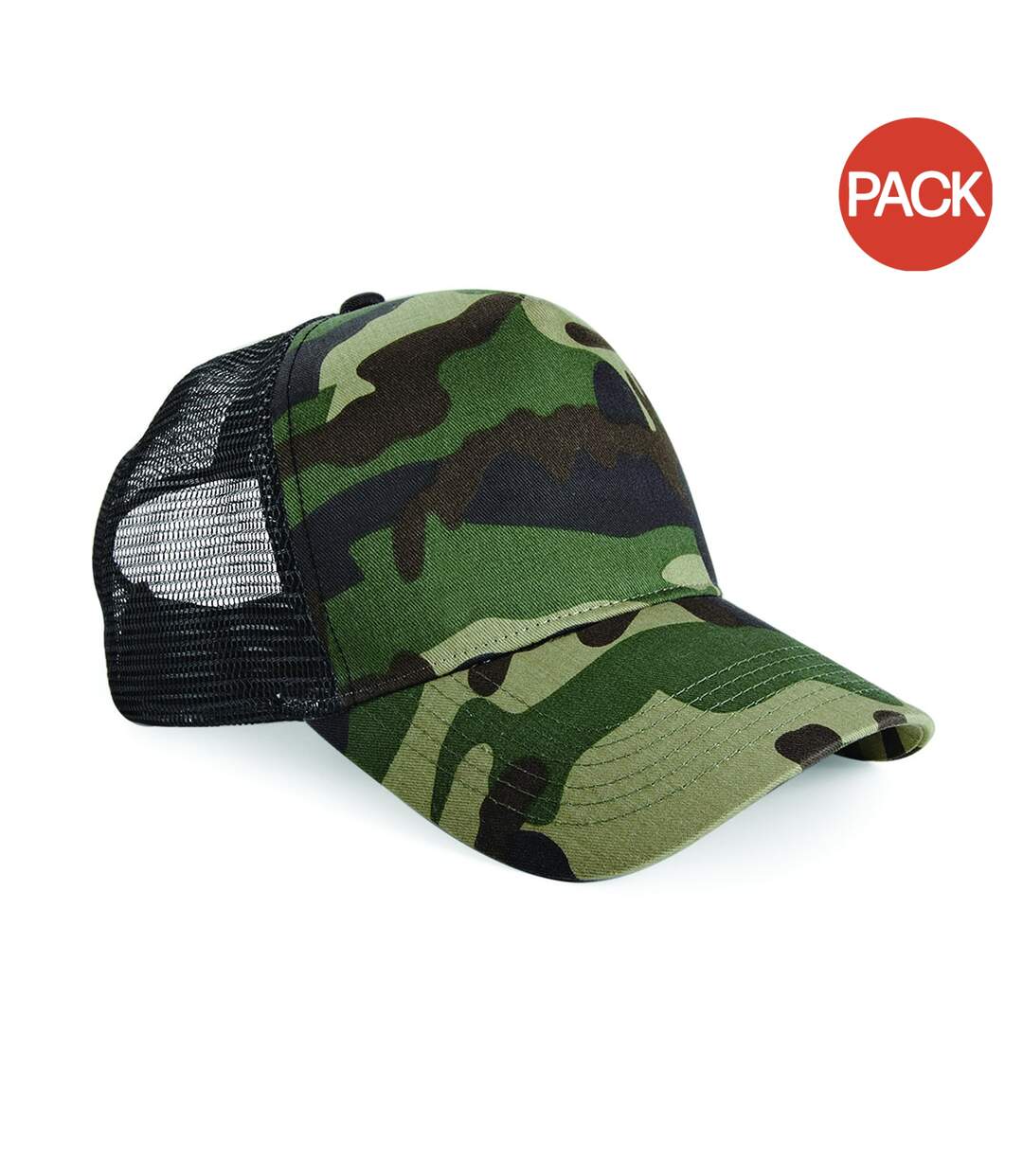 Lot de 2  casquettes camouflage homme camouflage jungle Beechfield-1