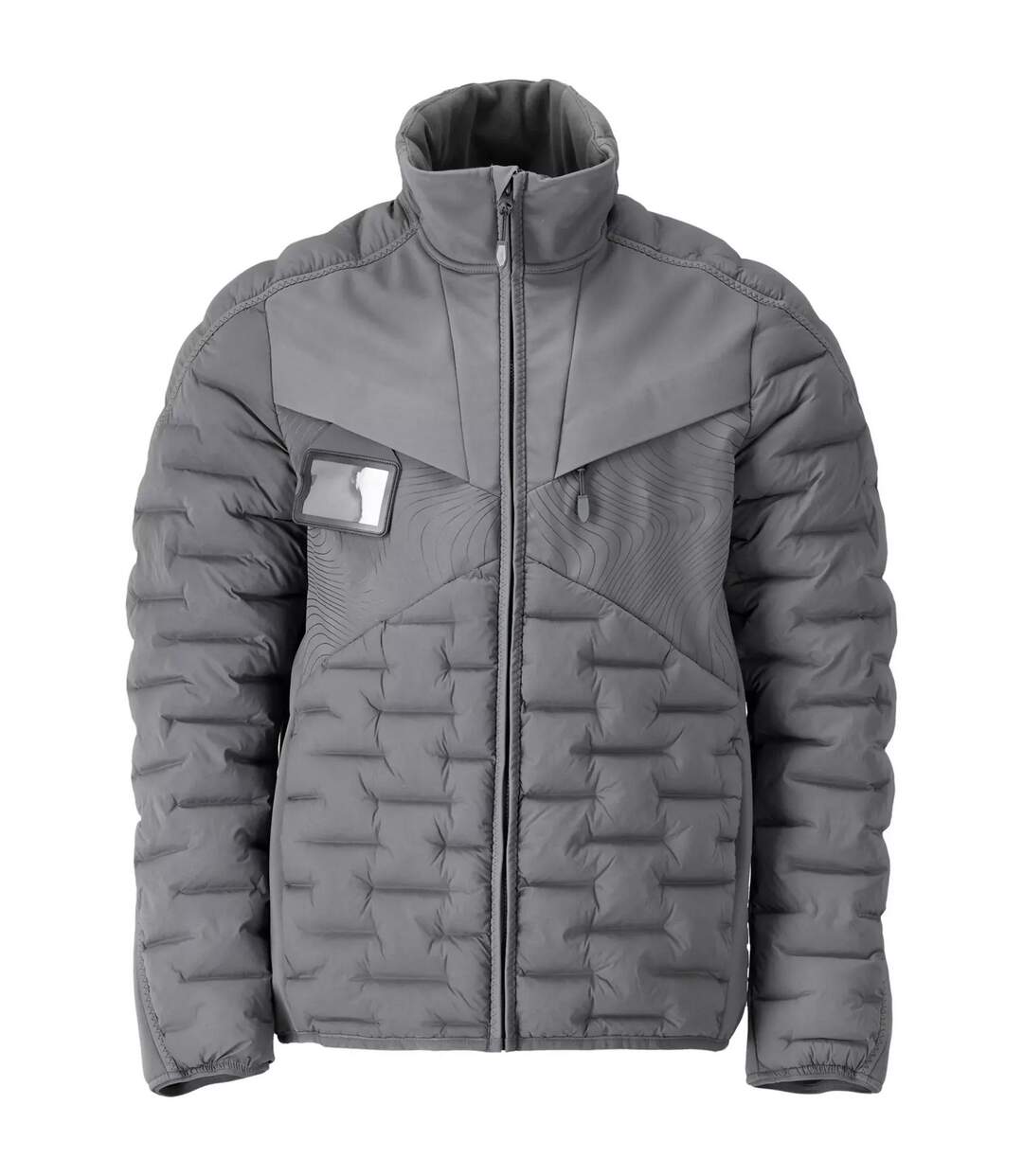 Doudoune Motif/style Matelassé Customised Homme Gris Pierre Mascot-1