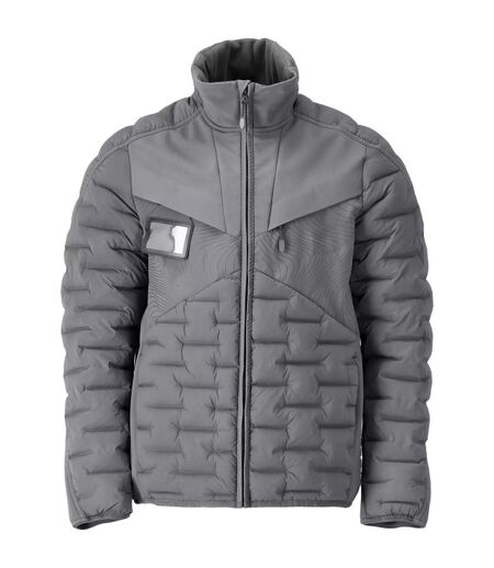 Doudoune Motif/style Matelassé Customised Homme Gris Pierre Mascot