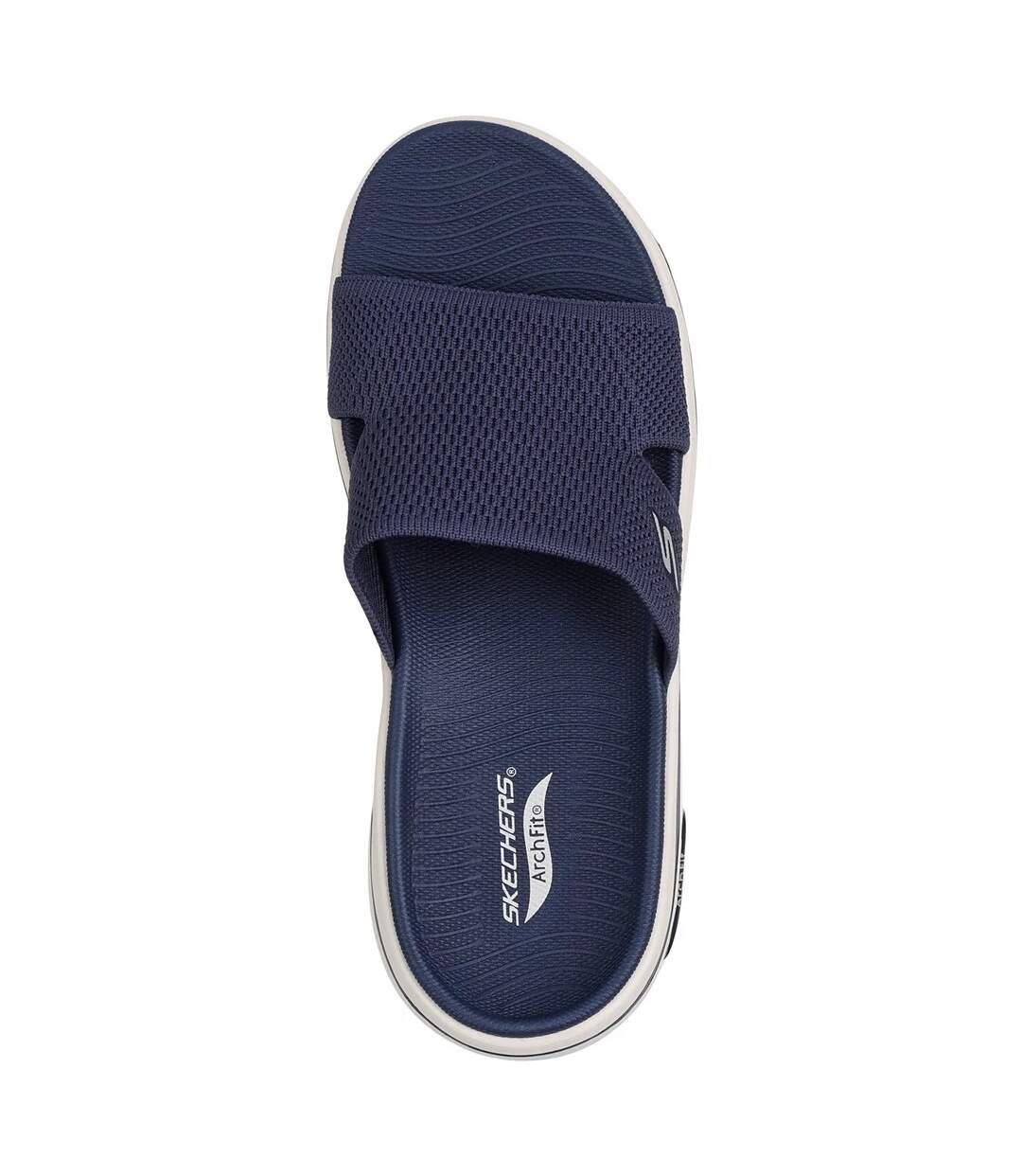 Womens/ladies Go Walk Arch Fit 2.0 Sandals Navy Skechers-4