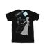 Disney Womens/Ladies Frozen Elsa Christmas Silhouette Cotton Boyfriend T-Shirt (Noir) - UTBI24670-1