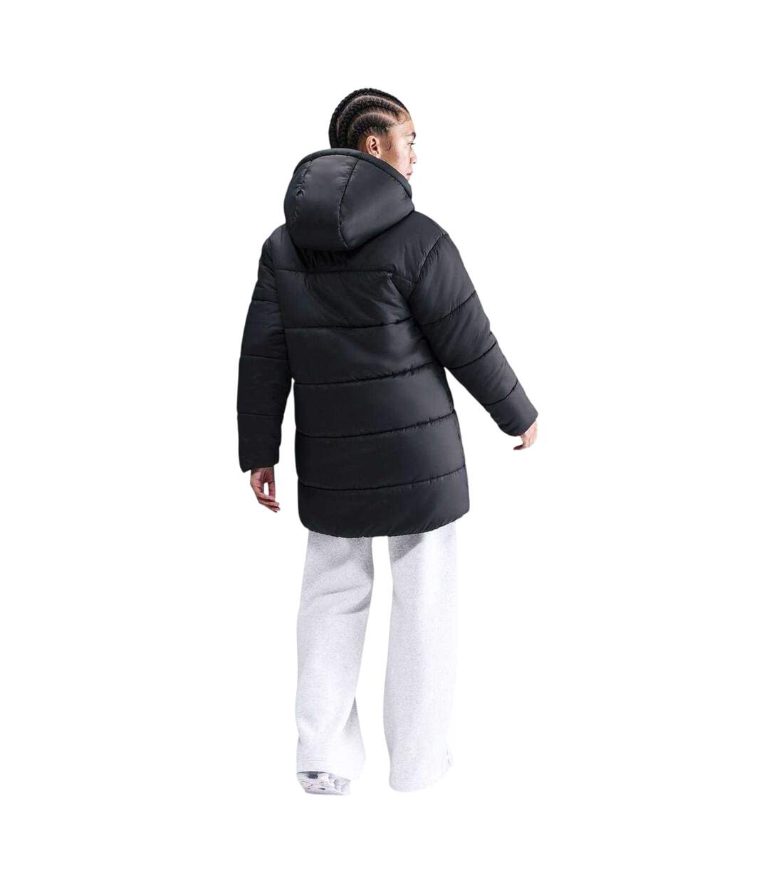 Womens/ladies Classic Therma-fit Insulated Loose Puffer Jacket Black Nike-2