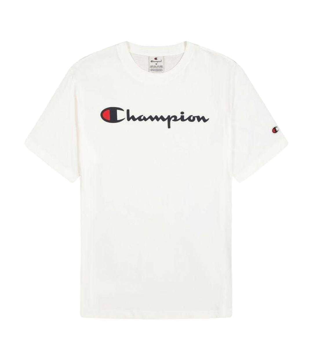 T-shirt Motif/style Logo Homme Blanc Champion-2