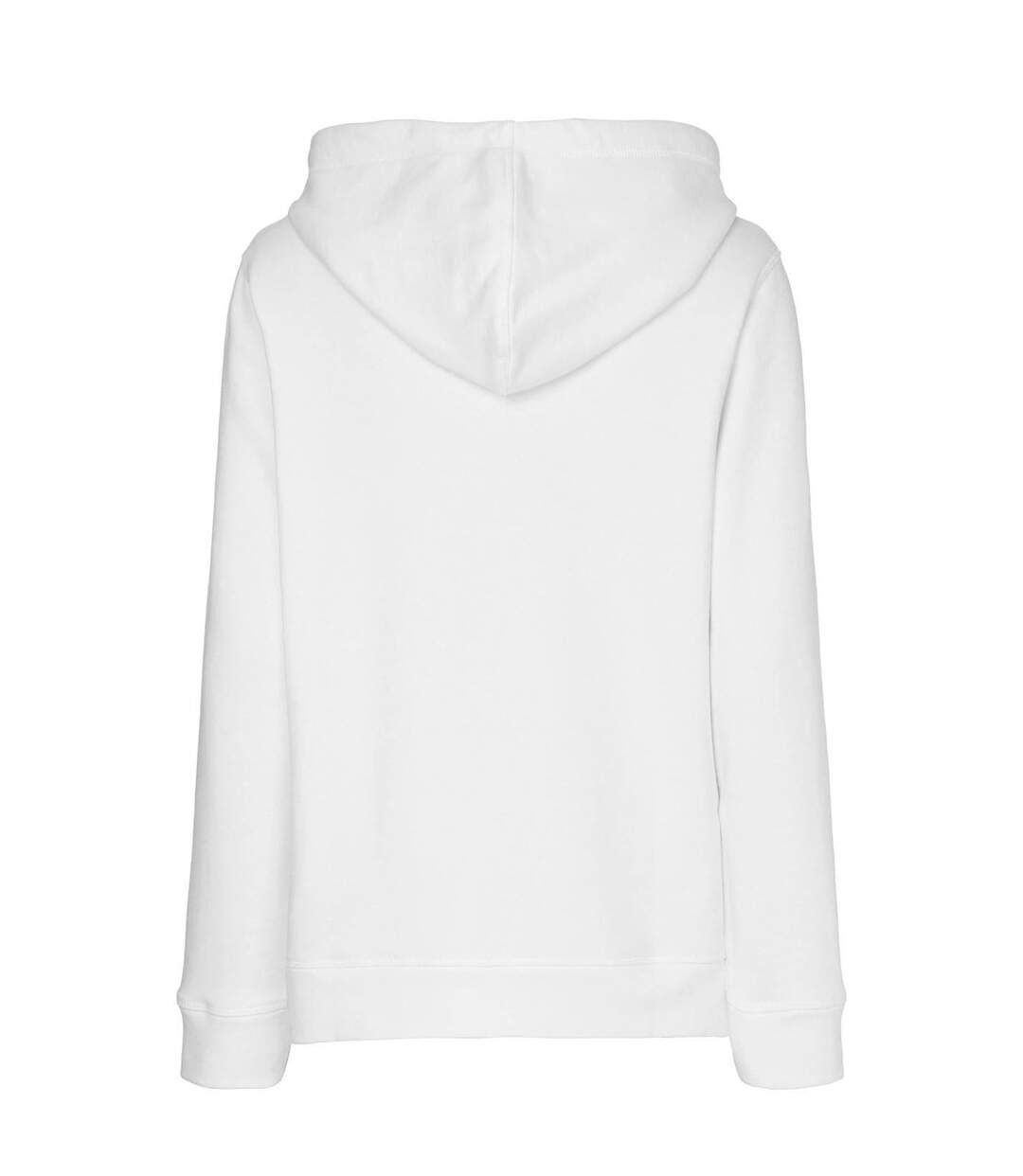Womens/ladies Essential Embroidered Logo Hoodie White Tommy Hilfiger-4
