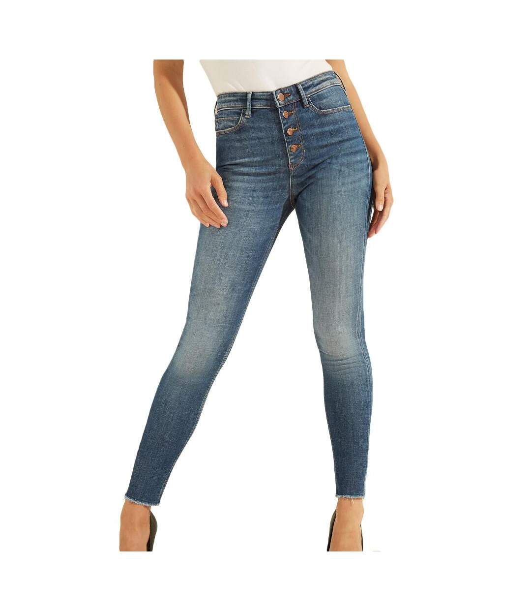 Jean Skinny Bleu Femme Guess 1981 Exposed - 24-1