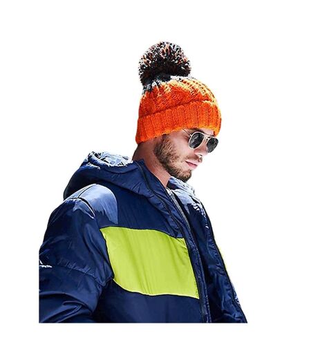 Bonnet Apres Orange Gris Foncé Beechfield