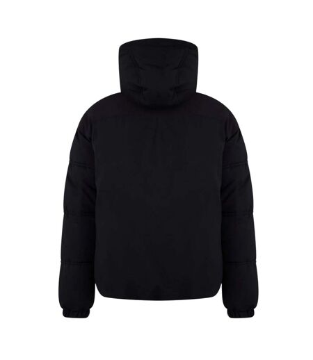Mens Hooded Relaxed Fit Puffer Jacket Black Jack Wills