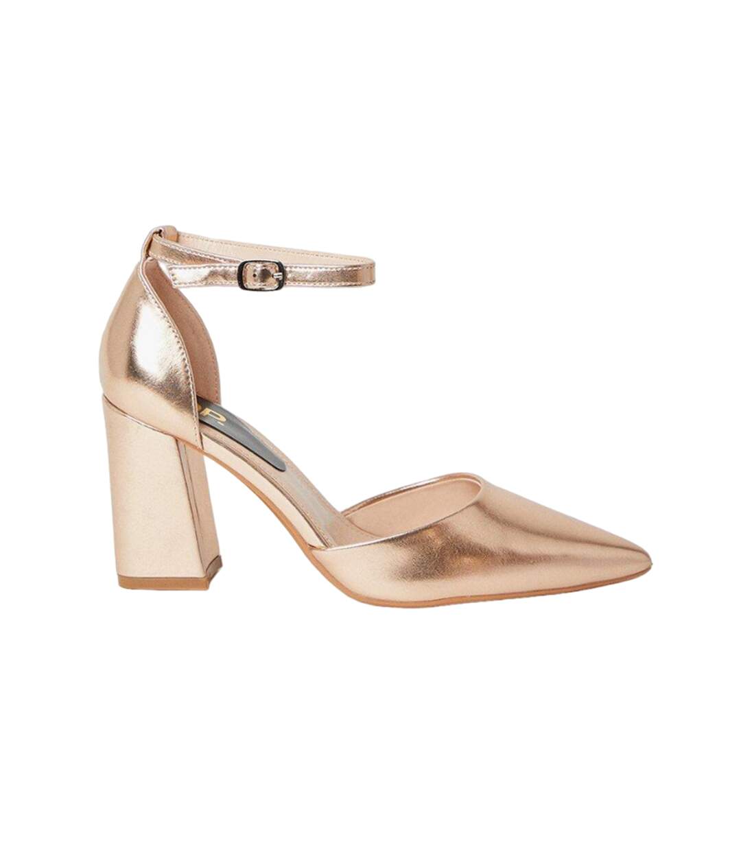 Sandales blanche femme rose doré Dorothy Perkins-2