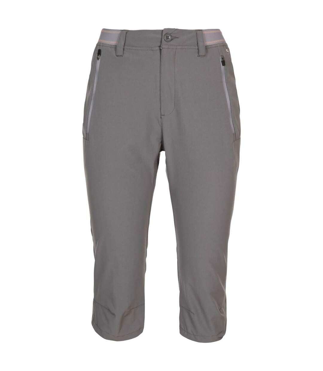 Womens/ladies Grateful 3/4 Shorts Storm Grey Trespass-1