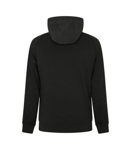 Veste Hybride À Capuche Motif/style Logo Brodé Homme Noir Lyle & Scott
