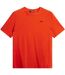Mens Pro Crew Neck Regular T-shirt Tangerine Tango J.Lindeberg-2