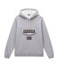 Mens Burgee Regular Hoodie Grey Melange Napapijri-1