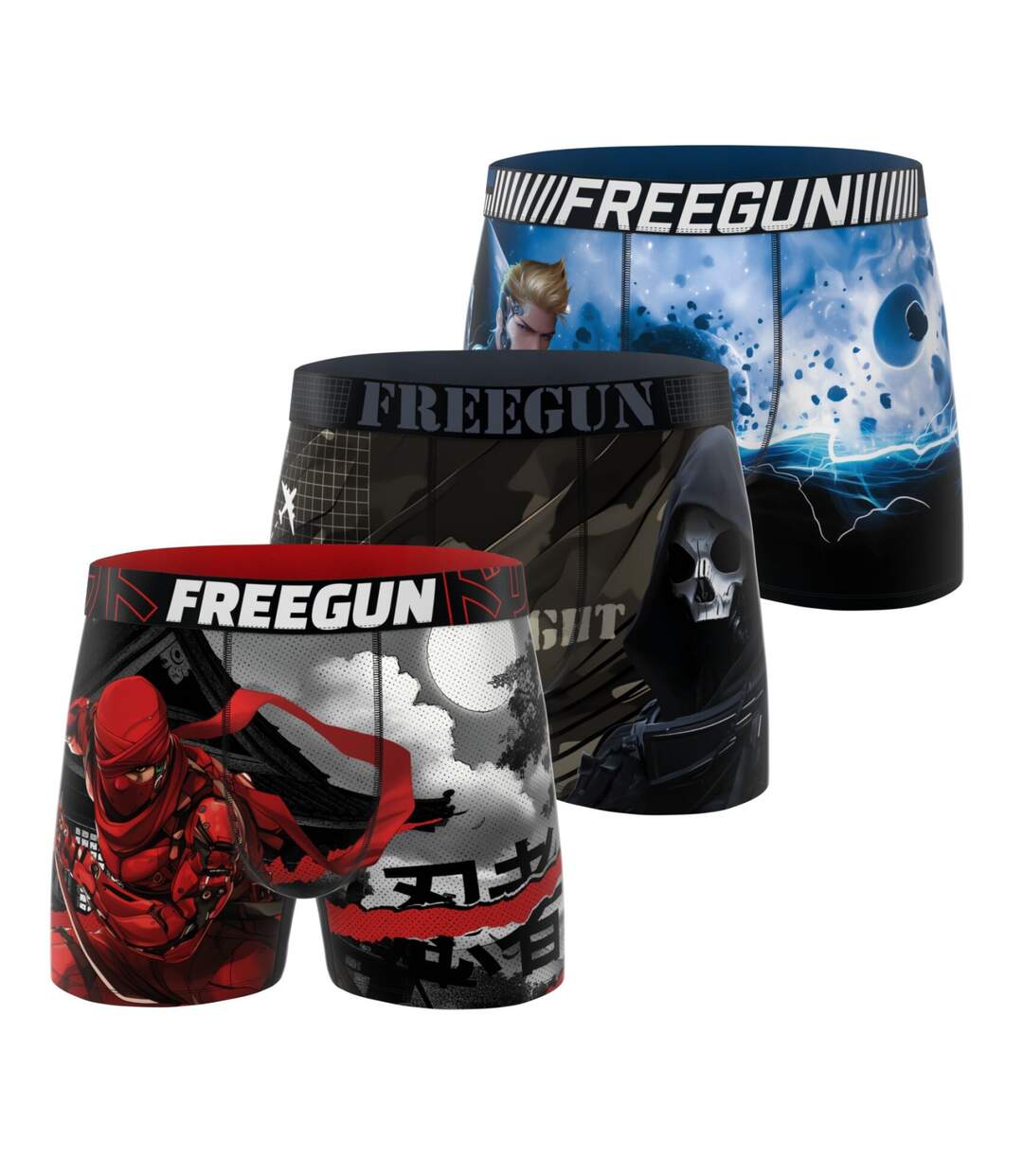 Lot de 3 boxers homme collection Heroes Freegun-1