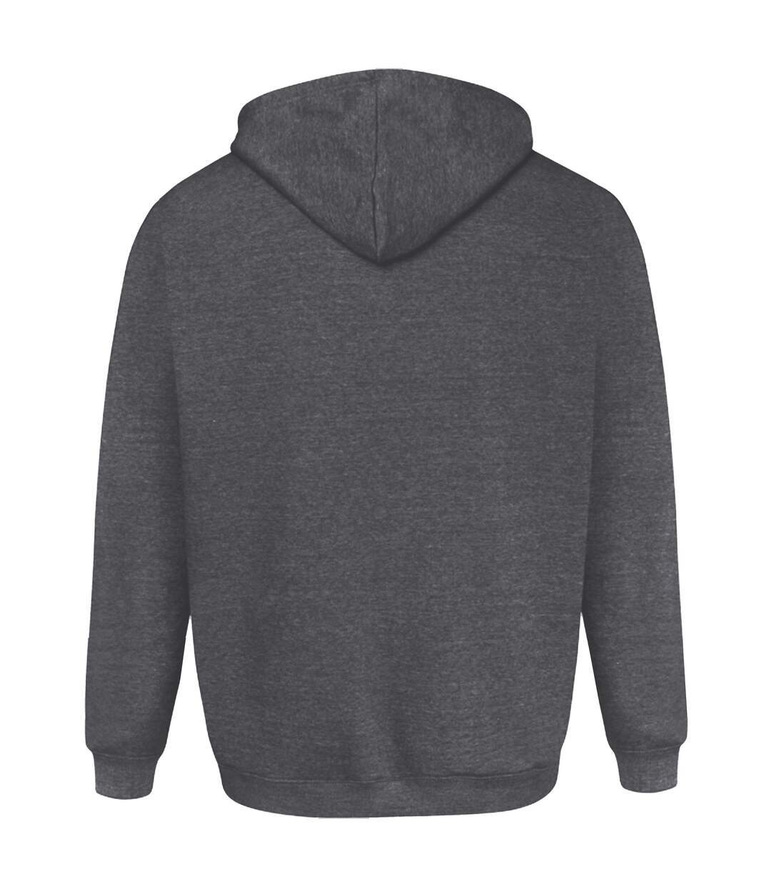 Duke Mens Rockford Kingsize Cantor Zip Through Hooded Sweatshirt (Grey) - UTDC104-2