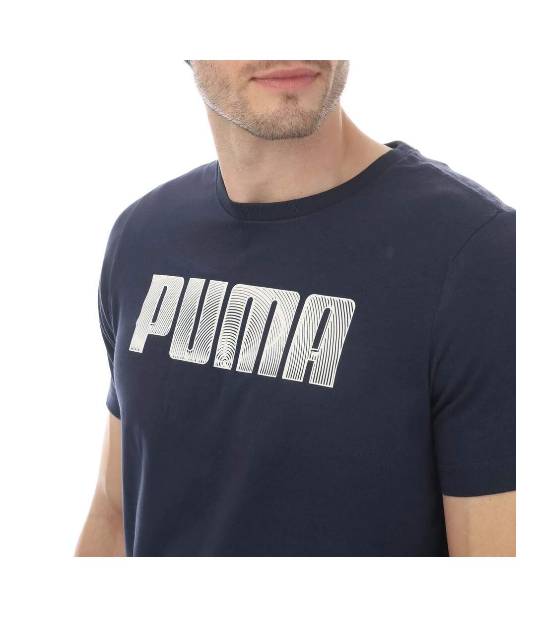 T-shirt sportstyle homme bleu marine Puma-3