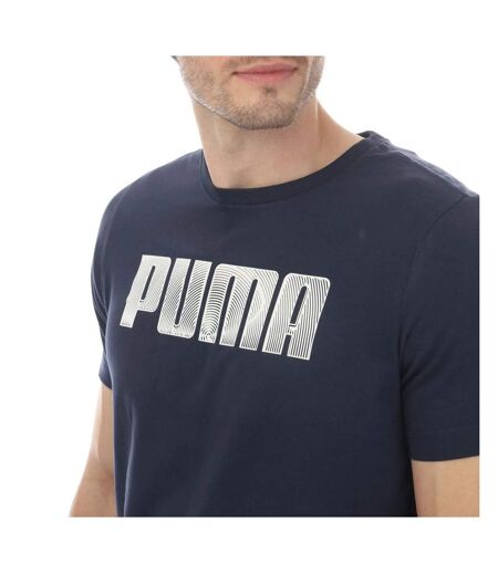 T-shirt sportstyle homme bleu marine Puma