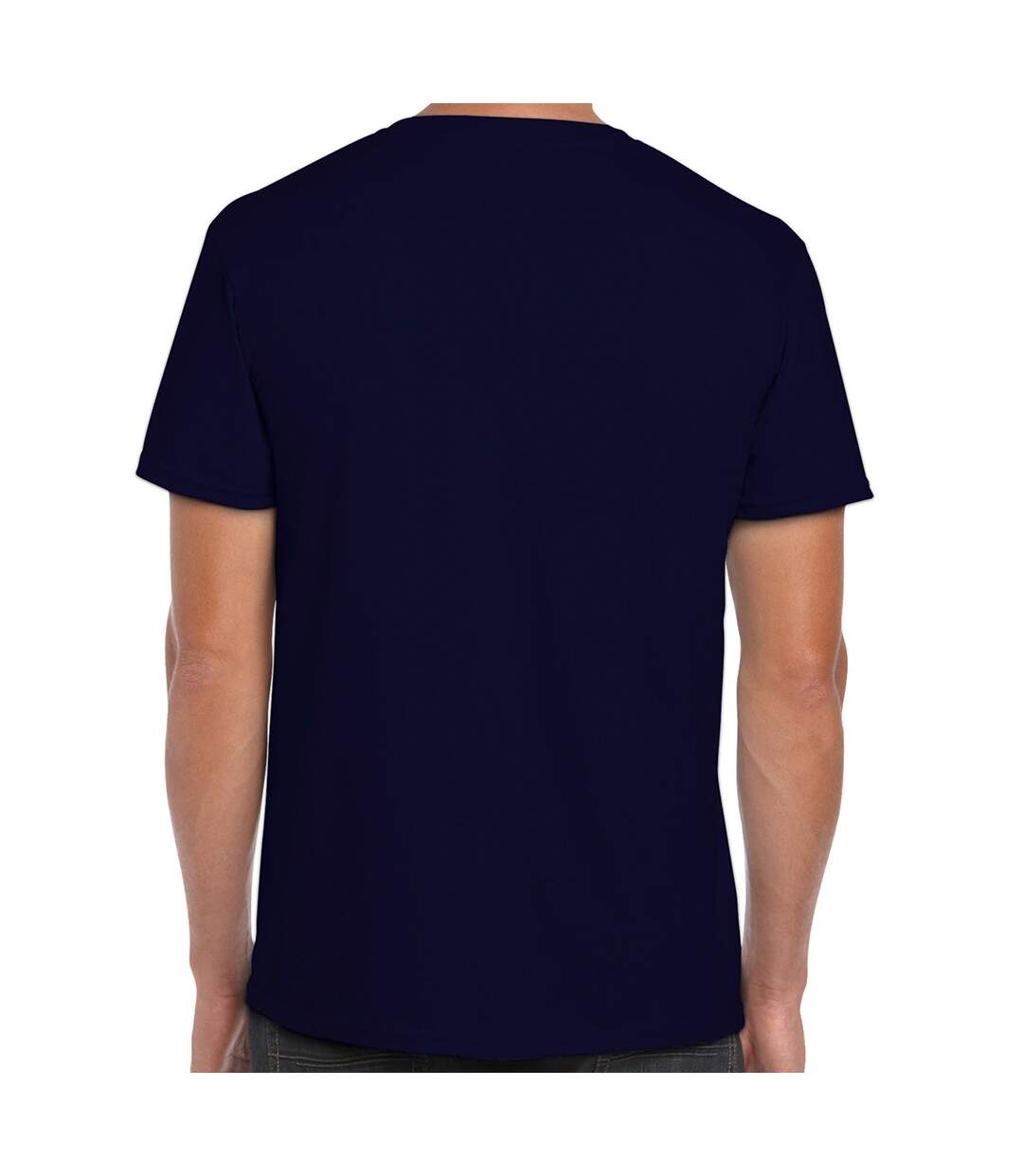 T-shirt Manches Courtes Softstyle Homme Bleu Marine Gildan-3