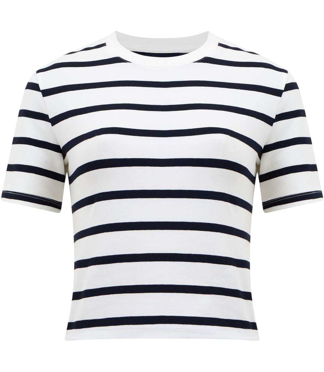 T-shirt Motif/style À Rayures Femme Blanc Bleu Marine French Connection-2