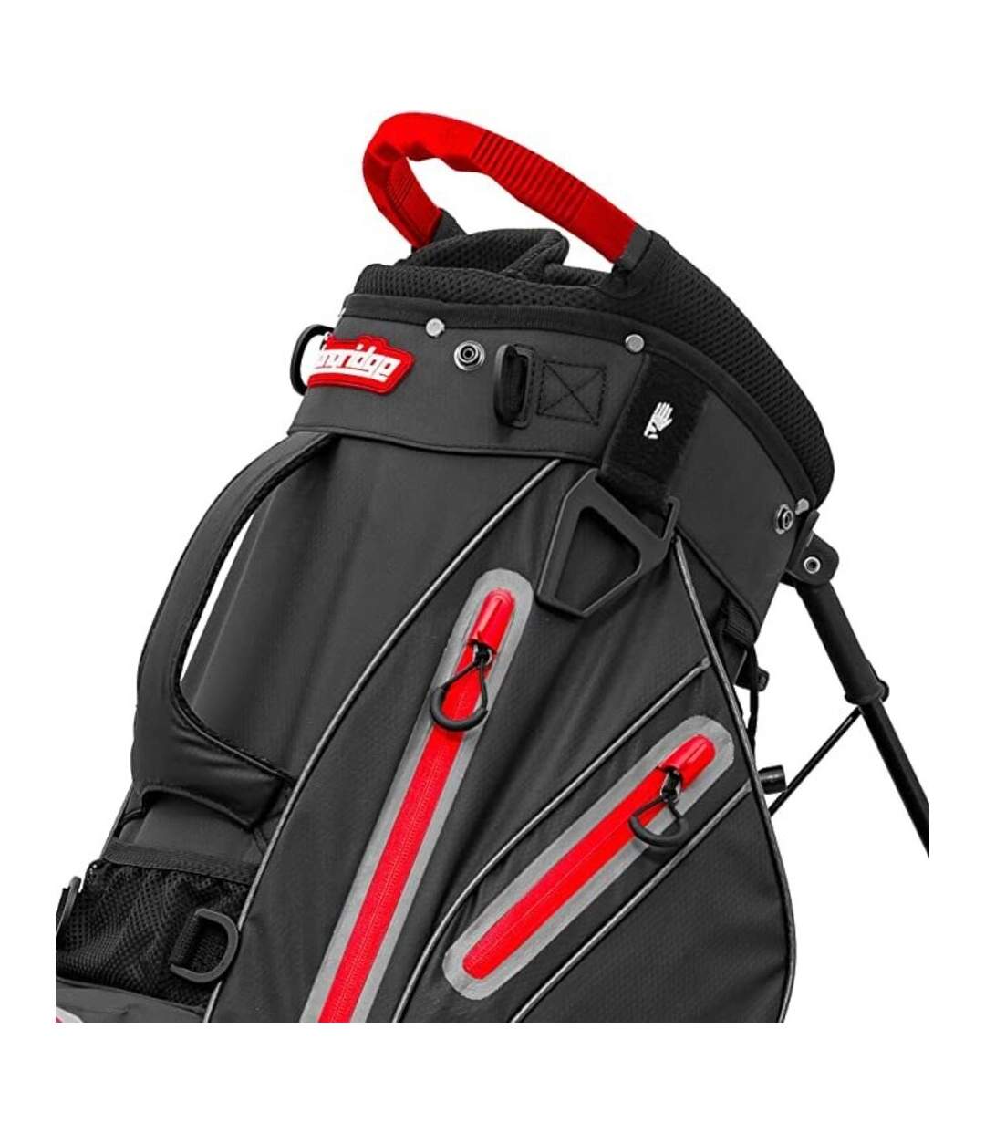 Sac trépied pour clubs de golf taille unique noir / rouge Longridge-4