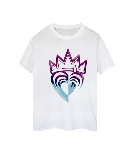 Disney - T-shirt DESCENDANTS PINK CROWN - Femme (Blanc) - UTBI20125