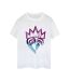 Disney - T-shirt DESCENDANTS PINK CROWN - Femme (Blanc) - UTBI20125-1