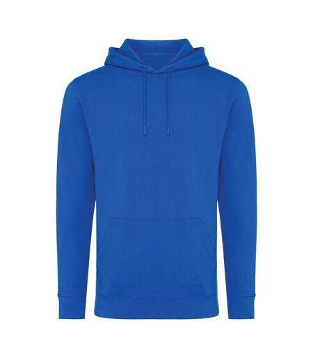 Unisex adult jasper recycled cotton hoodie royal blue Iqoniq