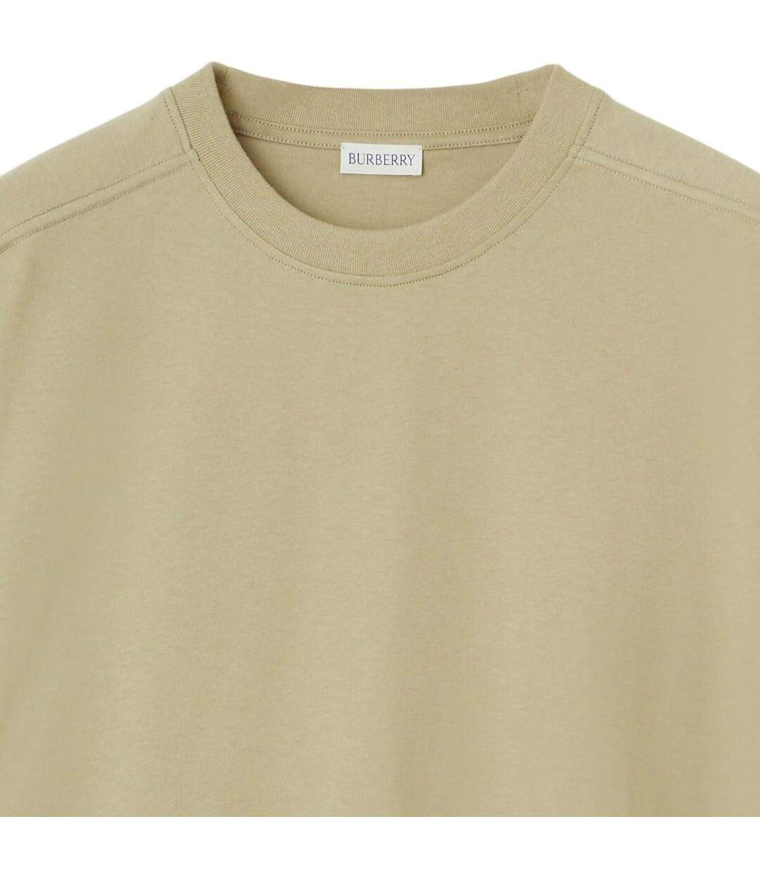 Unisex Adult Crew Neck Oversized T-shirt Natural Beige Burberry-2
