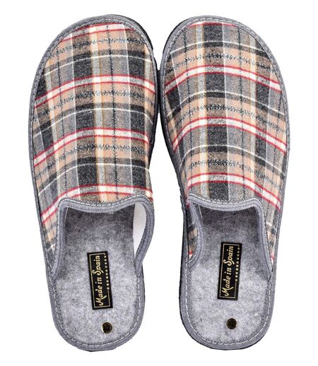 Pantoufle HOMME Mule JACQUARD PULIDINES GRIS