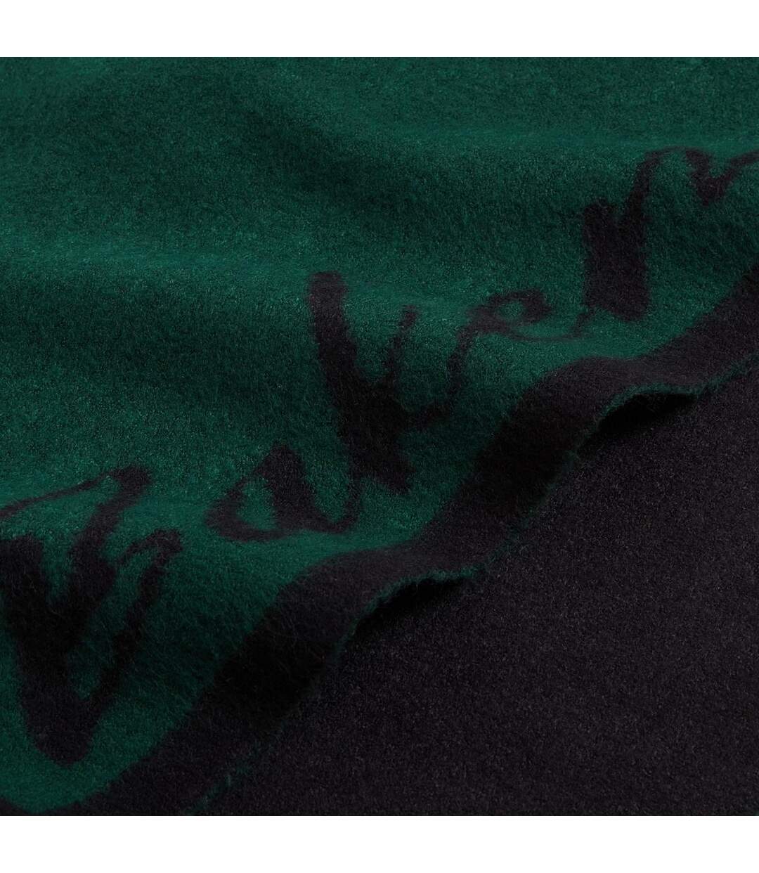 Lettering Knitted Reversible Scarf One Size Dark Green Ted Baker-4