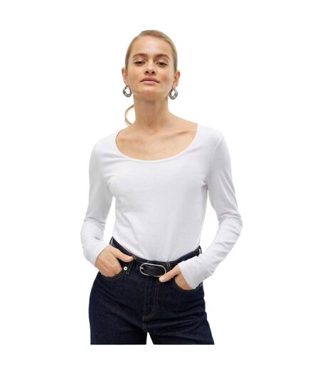 T-shirt Maxi Femme Blanc Vif Vero Moda
