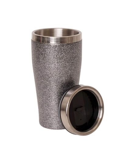 Dare 2B Glitter Metal Insulated Travel Mug (Black) (One Size) - UTRG7962