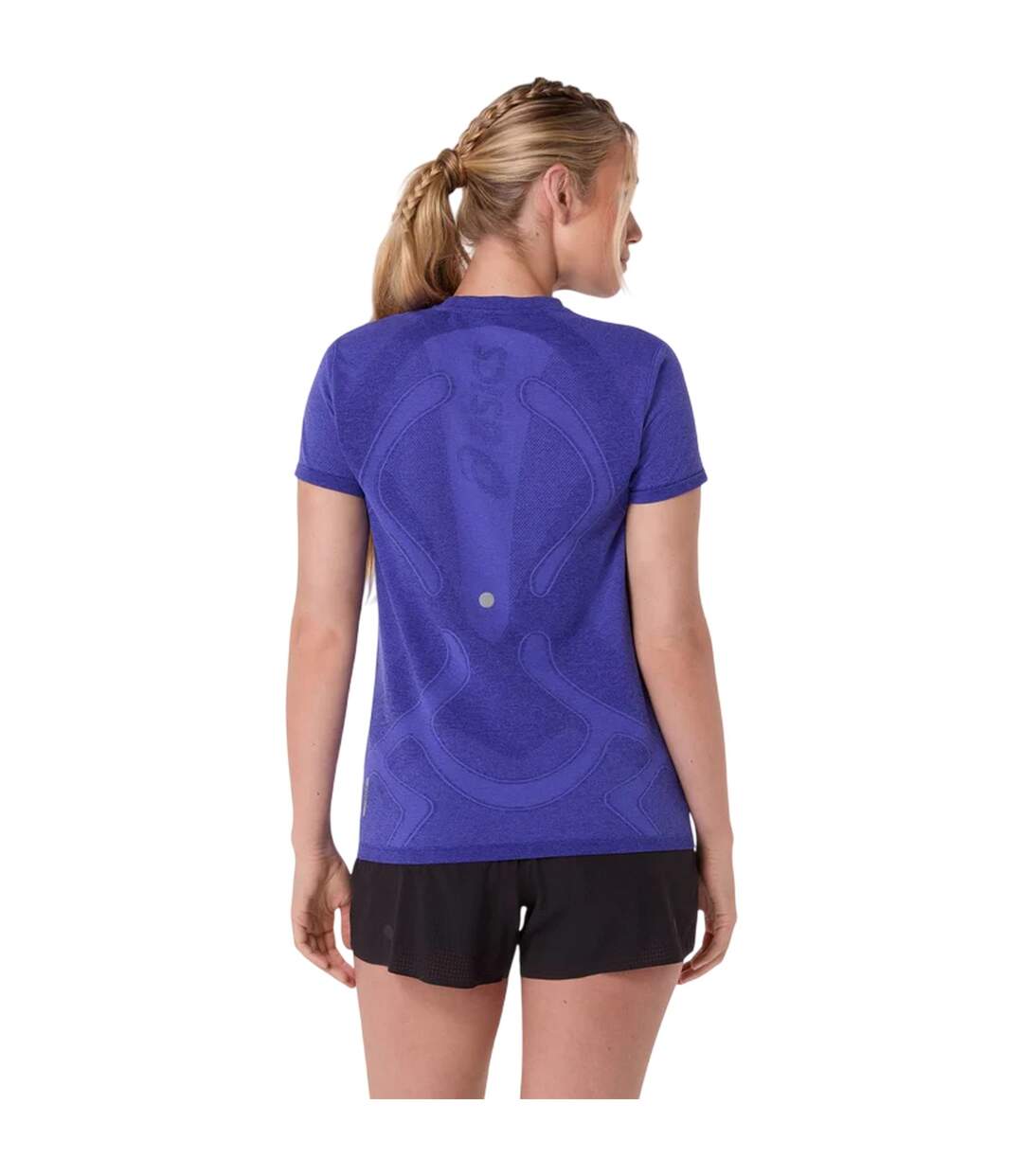 Haut Course À Pied Performance Femme Bleu Foncé Bleu Asics-3