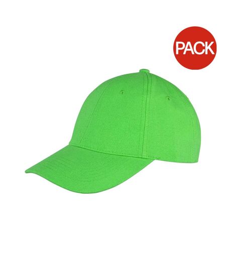 Lot de 2  Memphis casquettes adulte citron vert Result