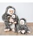 Peluche polyester collection DANS LA FORET TROPICALE Singe-5