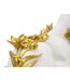 Statue Déco en Résine Léopard Couché 53cm Blanc-2