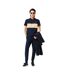 Mens Pique Stretch Regular Polo Shirt Navy Cream Lacoste-4