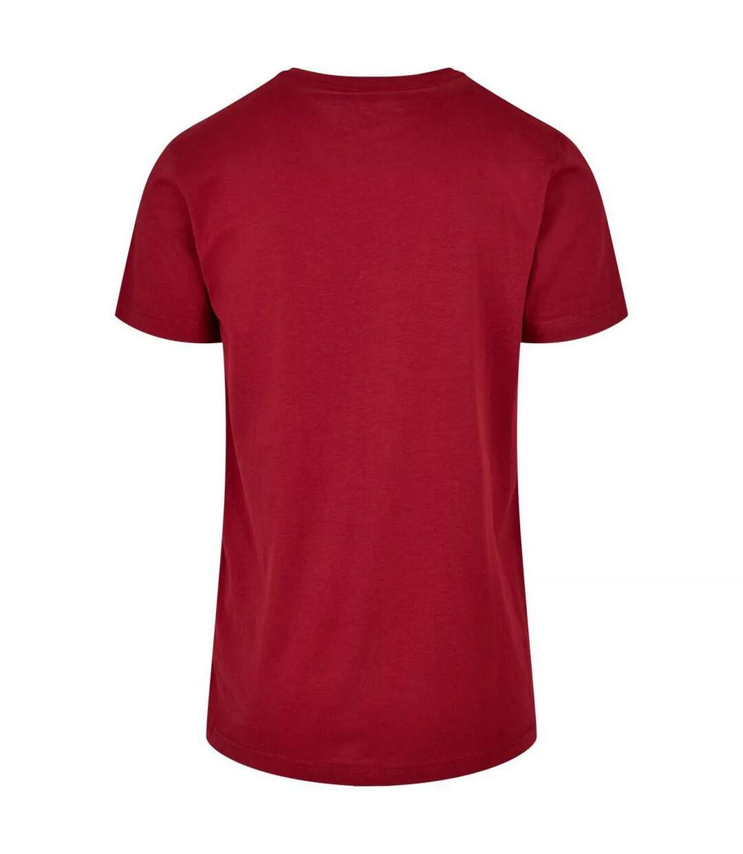 T-shirt Basique À Col Rond Pour Hommes Bourgogne Build Your Brand-3