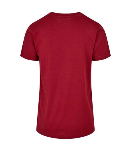 T-shirt Basique À Col Rond Pour Hommes Bourgogne Build Your Brand