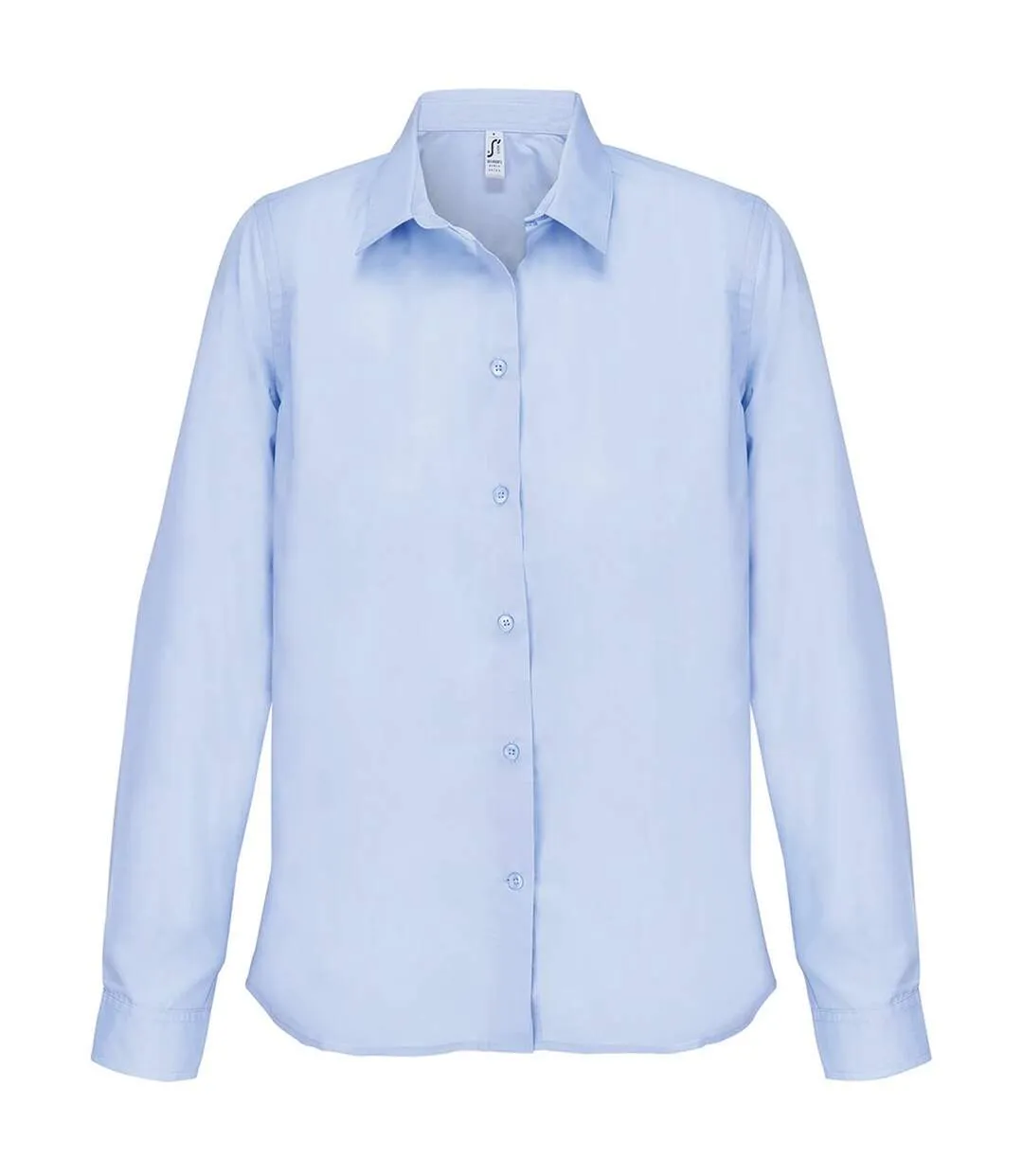 Chemise Manches Longues Bailey Femme Bleu Ciel SOLS-1