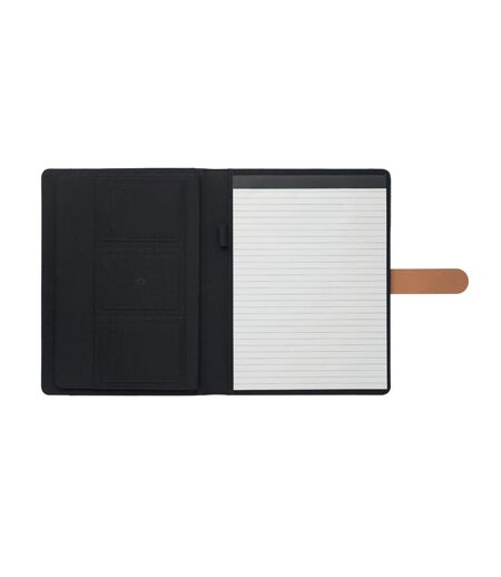 Faux rpet a4 conference folder one size black MidOcean