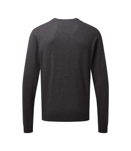 Premier Adults Unisex Cotton Rich Crew Neck Sweater (Charcoal)