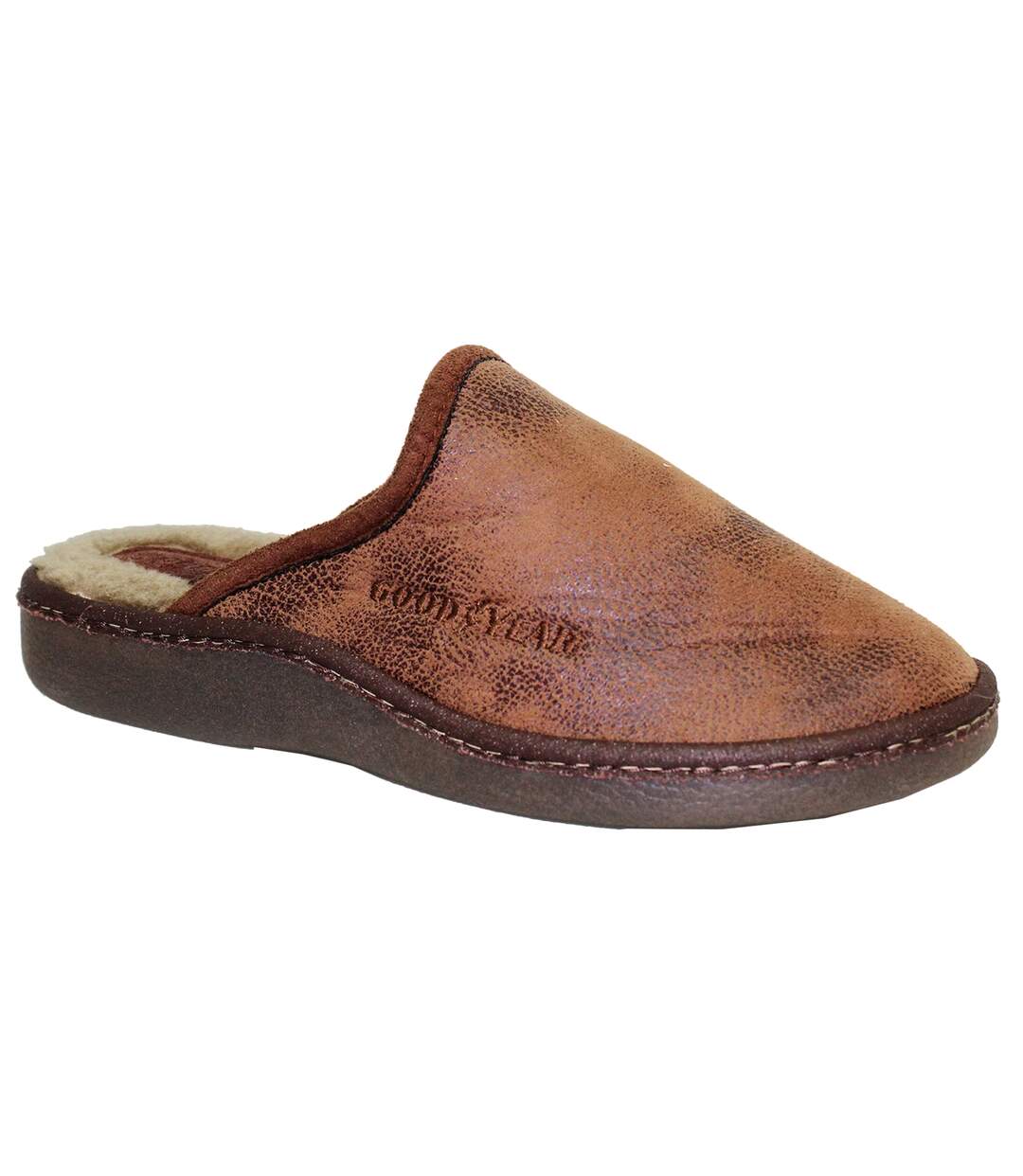 Chaussons glen homme marron Goodyear-1