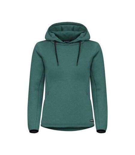 Womens/ladies Pemberton Drawstring Hoodie Pine Green Cutter & Buck