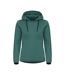 Womens/ladies Pemberton Drawstring Hoodie Pine Green Cutter & Buck-1