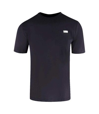 T-shirt Motif Logo Homme Noir Aquascutum