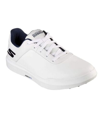 Mens go golf drive 5 leather golf shoes white/navy Skechers